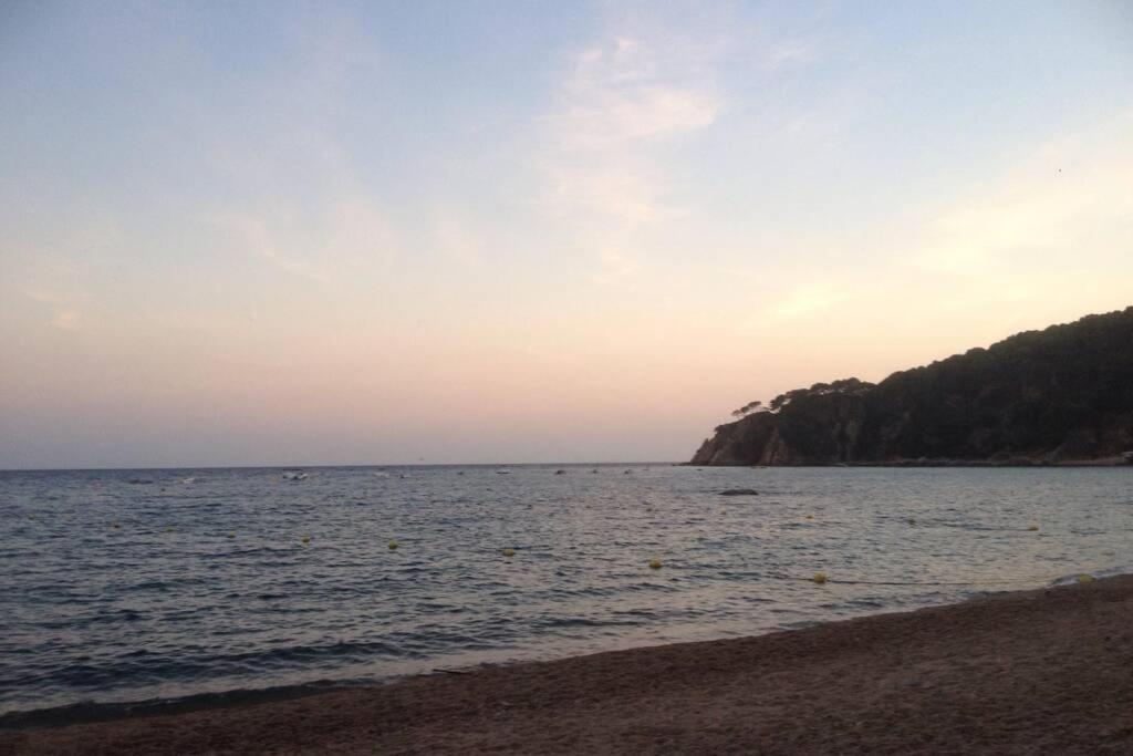 Casita Blanca Con Fibra Optica Y Piscina Cominutaria Villa Tossa de Mar Bagian luar foto