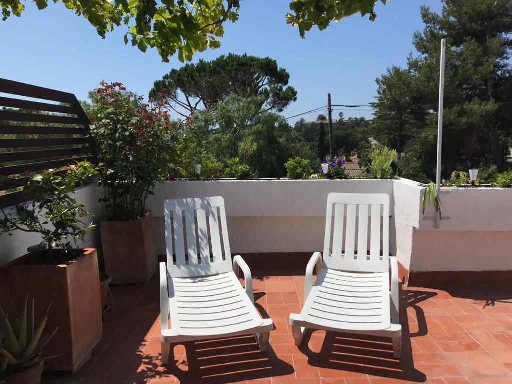 Casita Blanca Con Fibra Optica Y Piscina Cominutaria Villa Tossa de Mar Bagian luar foto